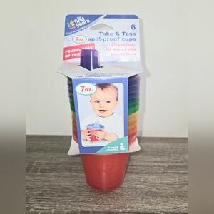 New 4 Pack The First Years Take & Toss Sippy Cups, Assorted Colors, 7 oz, 6 Ct.